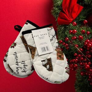 Rae Dunn Christmas Mini Mitts Sett Of 2
